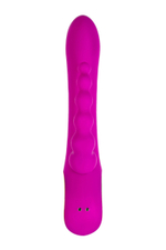 Тройной вибратор A-toys Trinny 21,5 см с кроликом и анальным отростком