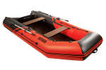 Броня-320 С красный-черный (Лодка ПВХ под мотор с усилением)