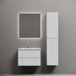 Тумба с раковиной Sancos Snob R 70 SNR70W белая матовая