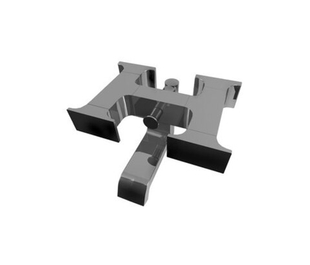 Настенный смеситель для ванны и душа Ritmonio Type-face M0BA3030TSC