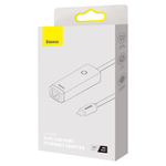 Сетевой адаптер Baseus Lite Series Ethernet Adapter Type-C to RJ45 LAN Port 100Mbps - Black