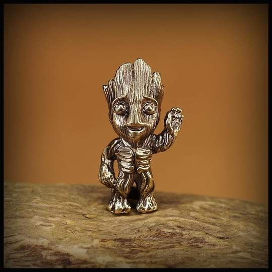 Темлячная бусина "Грут" для ножей , латунь