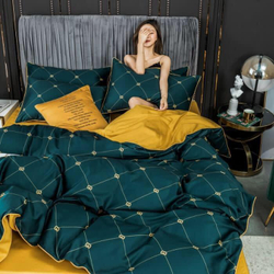 ZEPHYR HOME КПБ 1.5 Полуторка Египетский хлопок Изумрудный