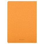 Тетрадь 48 л. в клетку обложка кожзам под рогожку, сшивка, A5 (147х210мм), ЖЕЛТЫЙ, BRAUBERG BRIGHT, 403845