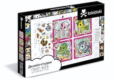 Пазл 4в1 (25+25+25+25эл.) "Дизайн-студия. ТокиДоки. Lunar Eclipse" (Оригами)