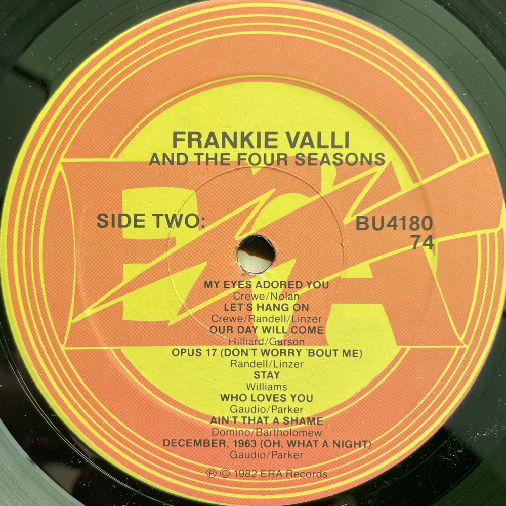 Frankie Valli & The 4 Seasons ‎– 16 Greatest Hits (США 1982г.)