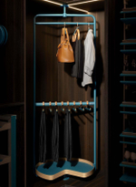 Многофункциональная вращающаяся система для хранения одежды, 700x650x(1850-2000) мм