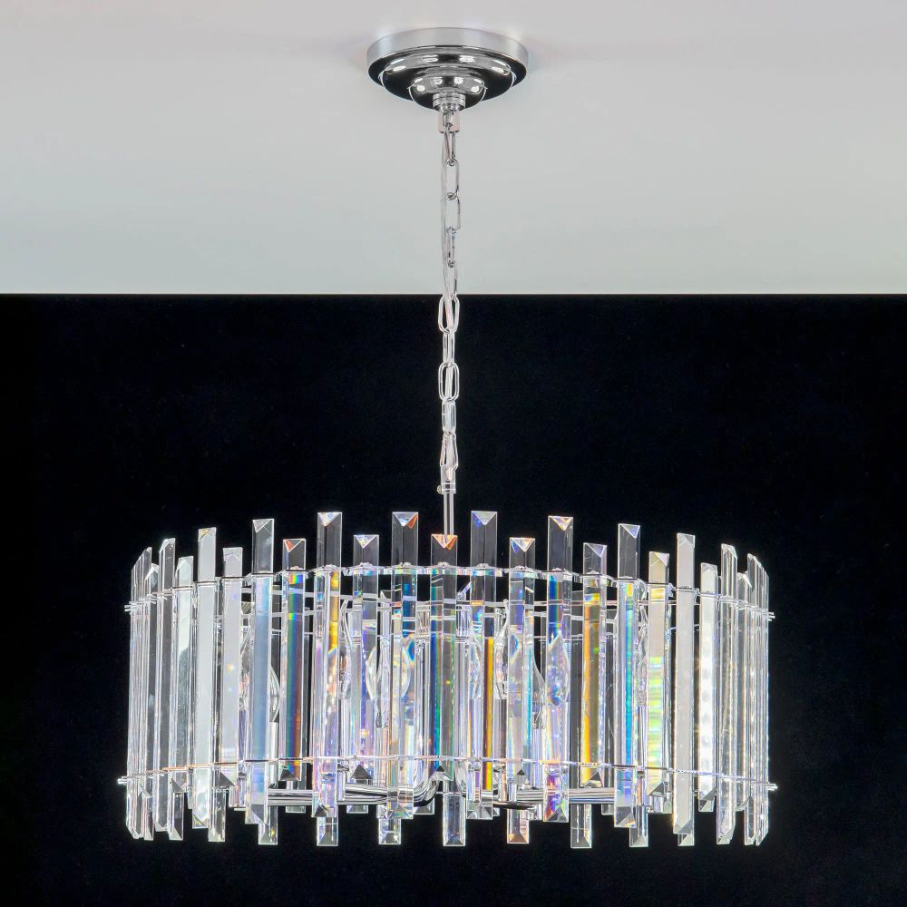 Citilux Ингвар CL334181 Люстра подвесная хрустальная Хром
