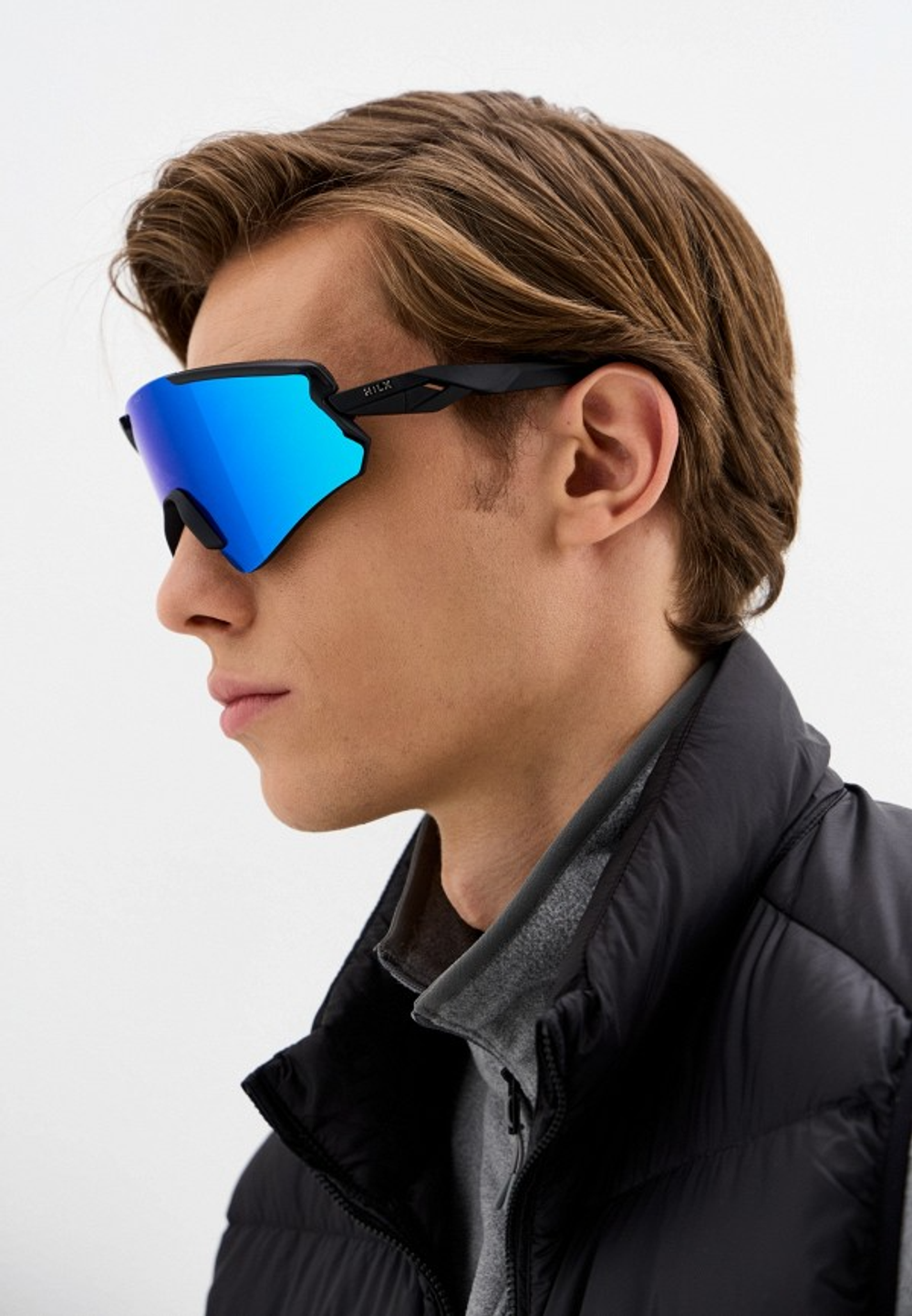 Спортивные очки HILX Ronin Matt Black / Blue Polarized Lens