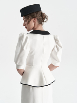 Жакет «Жена Президента» в белом оттенке