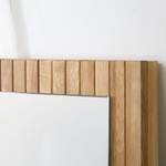 Зеркало настенное прямоугольное 1195х330 Пиафорте из дуба