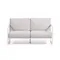 Comova Уличный 2-местный диван белый с белым алюминиевым каркасом 150 см
