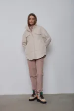 Куртка-рубашка Alexandra Talalay стёганая AW015 ванильная