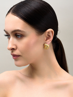 Серьги "Shell element big" Gold