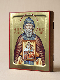 Икона Арсений Коневский, св. праведного, на дереве: 125 х 160 (Синопсисъ)