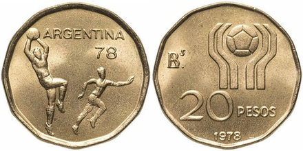 Аргентина 20 песо, 1978 Чемпионат мира по футболу, Аргентина 1978