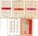 № 147 Набор из 5 переливных (стерео) Календариков . Мультфильмы СССР 1977, 1980 год.