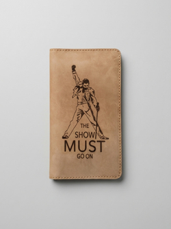 Кошелек из натуральной кожи светло коричневый Фредди Хитрый лис