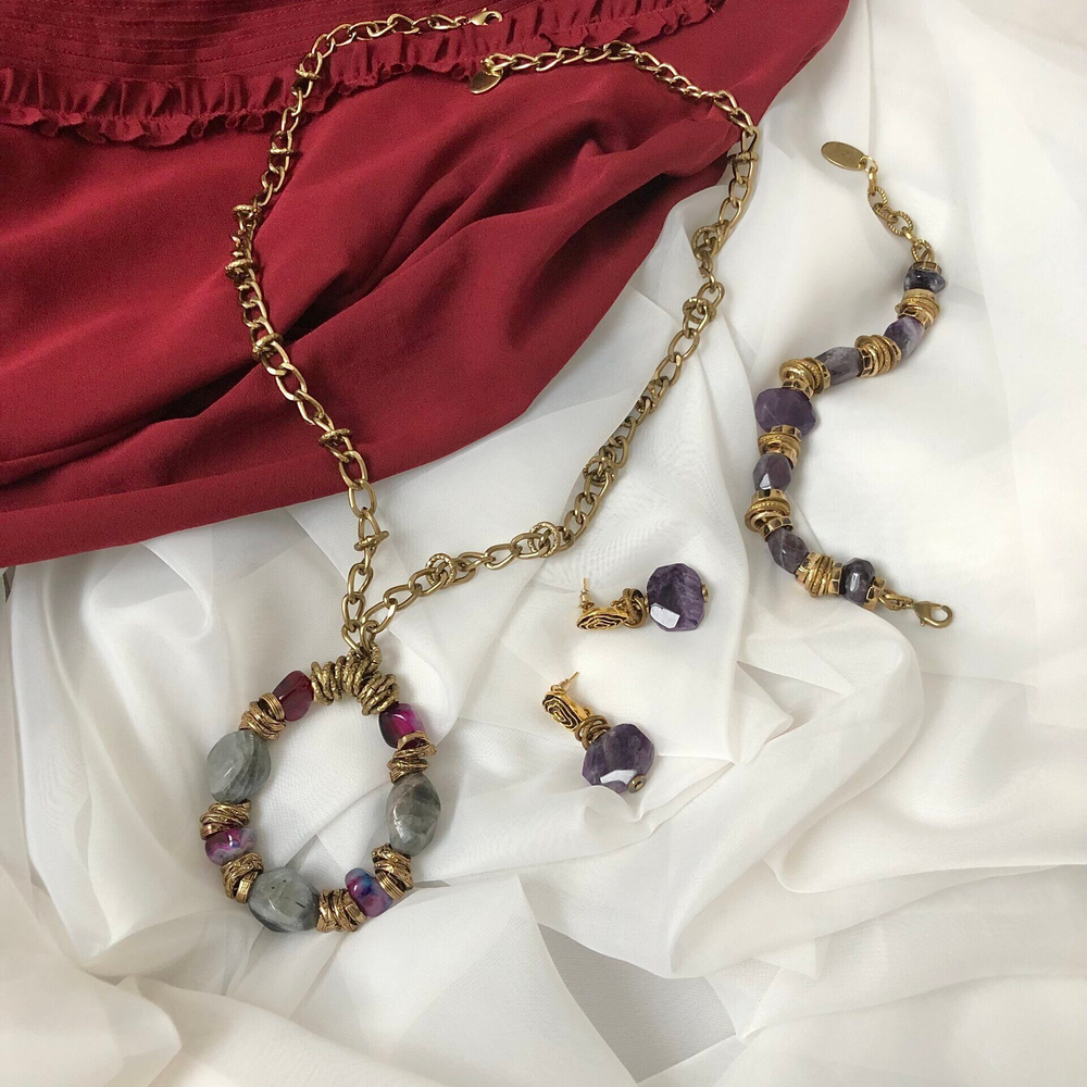 HMG 1019 аметист Браслет арт.1190