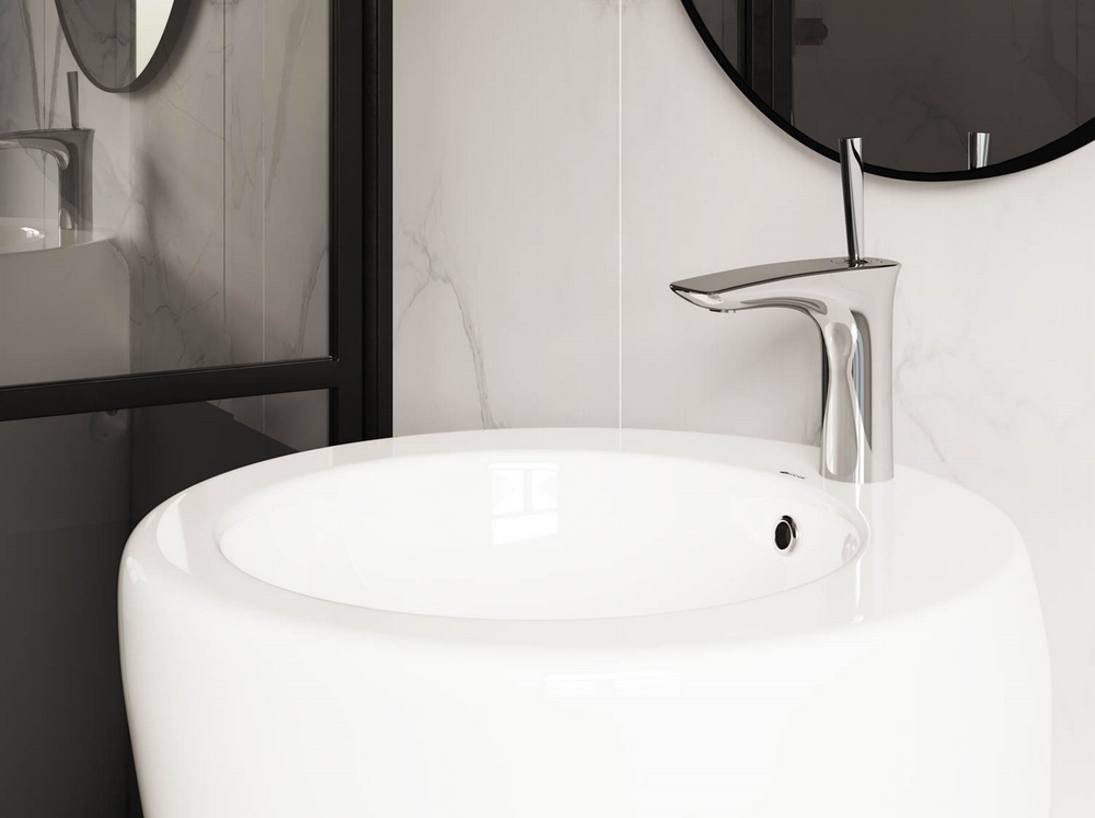 Умывальник-моноблок, 1 отверстие под смеситель