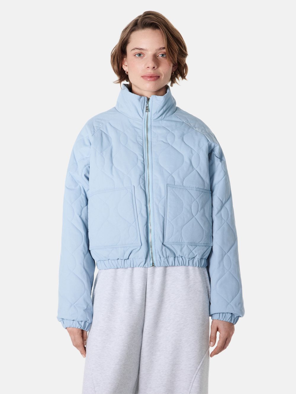 Куртка демисезонная стеганая "Голубые мечты" женская