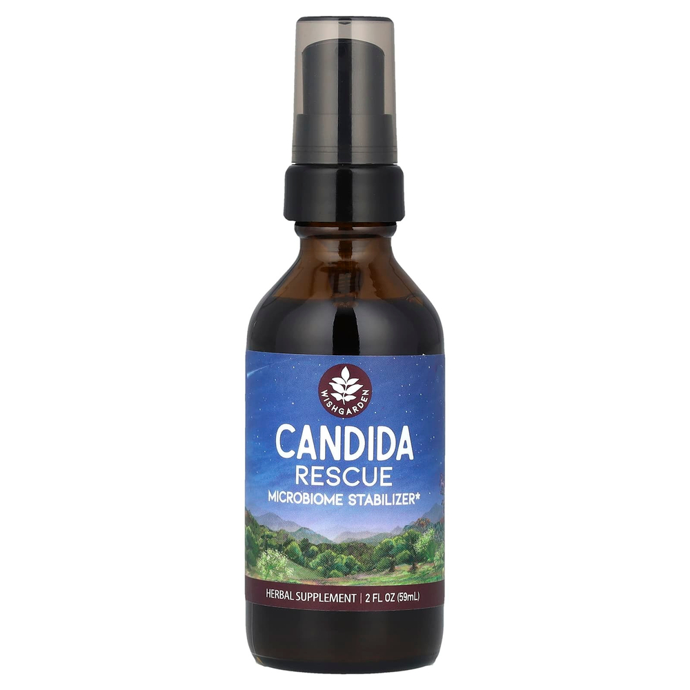 WishGarden Herbs, Candida Rescue, стабилизатор микробиома, 59 мл (2 жидк. унц.)