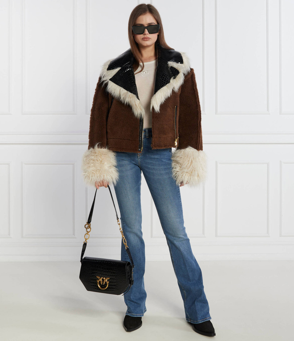 Кожаная сумка через плечо LOVE CLICK EXAGON CLASSIC Pinko - черный(100073 A17O)