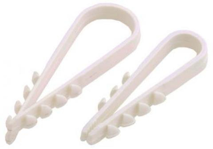 Дюбель-хомут 5-10 белый (100шт) 1107