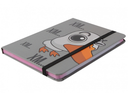 Записная книжка на резинке А6 64 л. КОКОС Гусь Гагарик (242396)