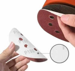 Шлифовальный круг 125мм на липучке Р600/ 10шт/ 8 отверстий