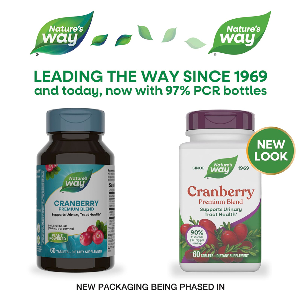 Nature's Way, клюква, смесь премиального качества, 60 таблеток