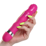 Силиконовая рельефная насадка на палец или вибратор (Цвет: разноцветный)