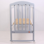 Кроватка детская Топотушки Сильвия 2 качалка, серый- белый