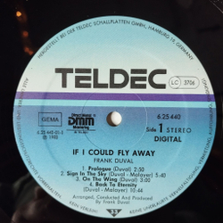 Винтажная виниловая пластинка LP Frank Duval If I Could Fly Away (Germany 1983)