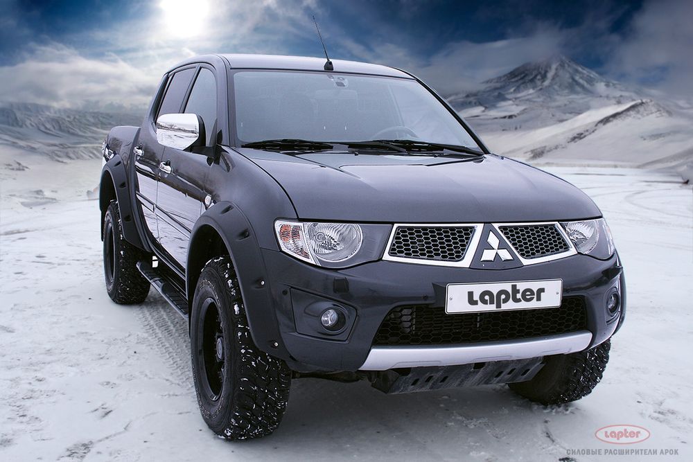 Расширители арок Mitsubishi L200 LAPTER (материал LLPDE, эластон)