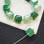 Авантюрин, бусина кубик 8мм, штучно