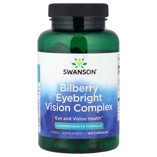 Swanson Vitamins, Bilberry Eyebright Vision Complex, 100 капсул