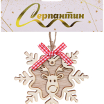 Подвеска «Снежинка - Олень» 11*11 см