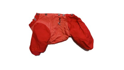 Комбинезон,  утепленный байкой 21 девочка (обхват груди 36 - 44) светло оранжевый - алый