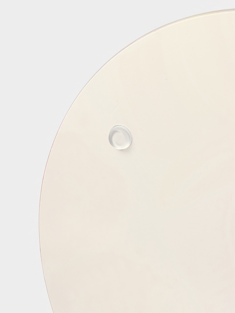 Этажерка-фруктовница круглая Доляна «Сладости», 2 яруса, d=25/20 см, стекло, розовая