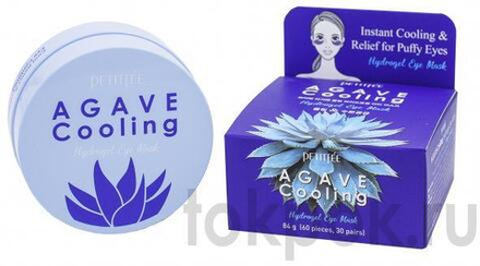 Патчи для глаз Petitfee Agave Cooling Eye Patch, 60 шт