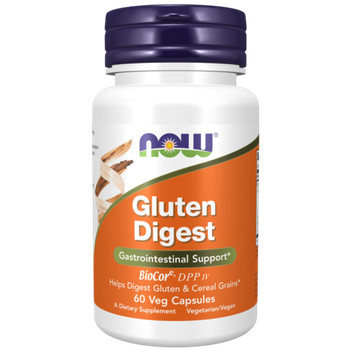 Now Foods Gluten Digest 60 veg capsules, Ферменты, Глютен Диджест