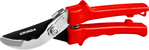 Секатор GRINDA (220мм) с комбинированным рельефным лезвием, макс. диаметр реза - 15мм