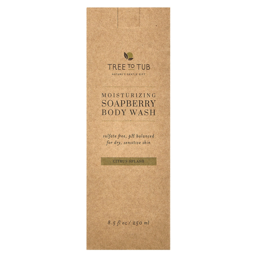 Tree To Tub, увлажняющий гель для душа с мыльным деревом, цитрусовый, 250 мл (8,5 жидк. унции)