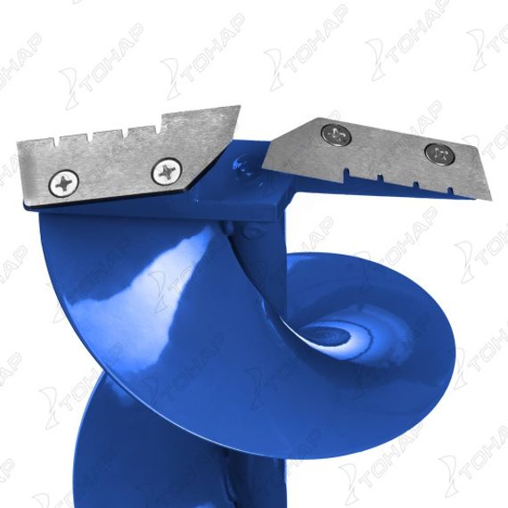 Ледобур HS-180D левое вращение, цельнотянутый шнек, высота шнека 40см (LH-180LD) Helios