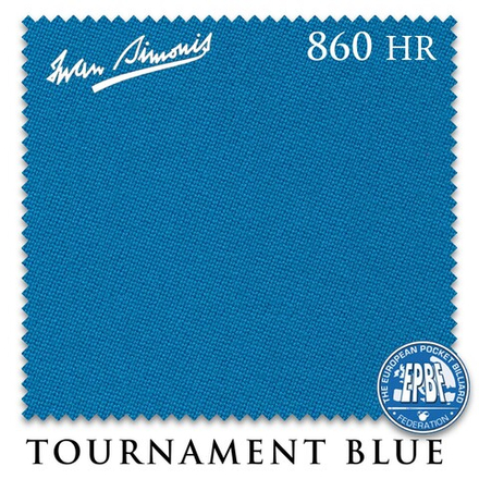 Сукно "Iwan Simonis 860 HR" 198см Tournament Blue