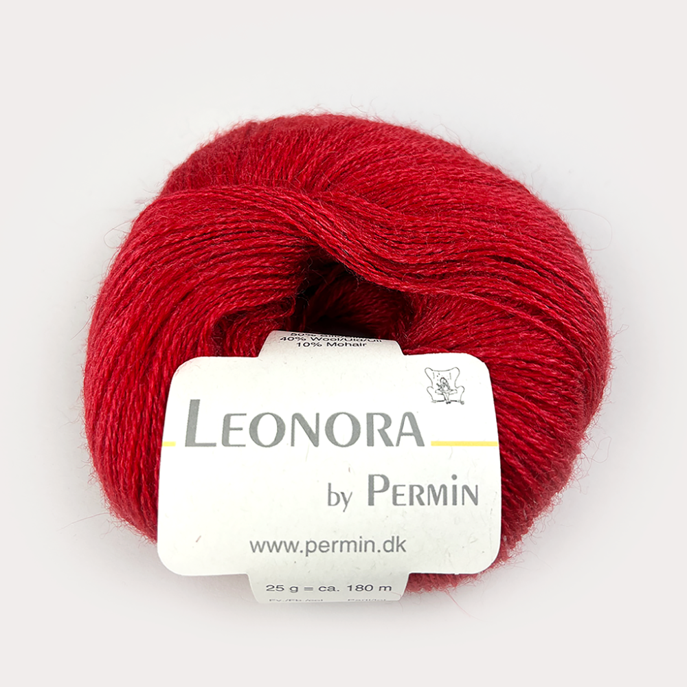 Пряжа для вязания Leonora 880417, 50% шелк, 40% шерсть, 10% мохер (25г 180м Дания)