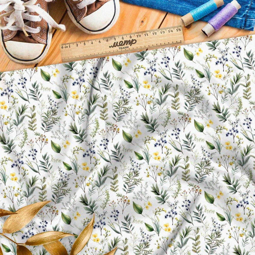 Ткань премиум дюспо луговое разнотравие