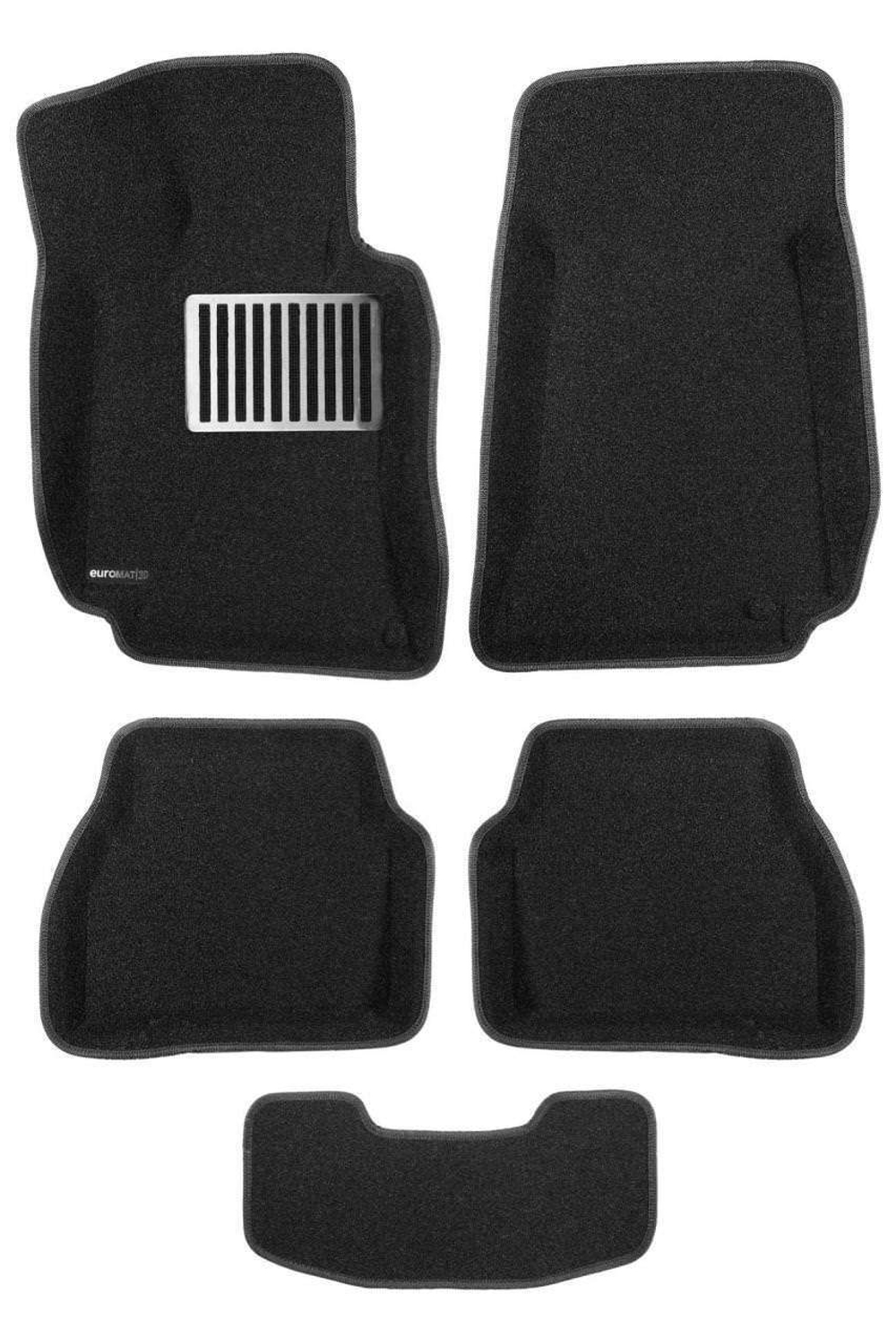 Коврики салона для MERCEDES W205 (C-Class) (2015-) Euromat 3D Business черные. Арт. EMC3D-003514