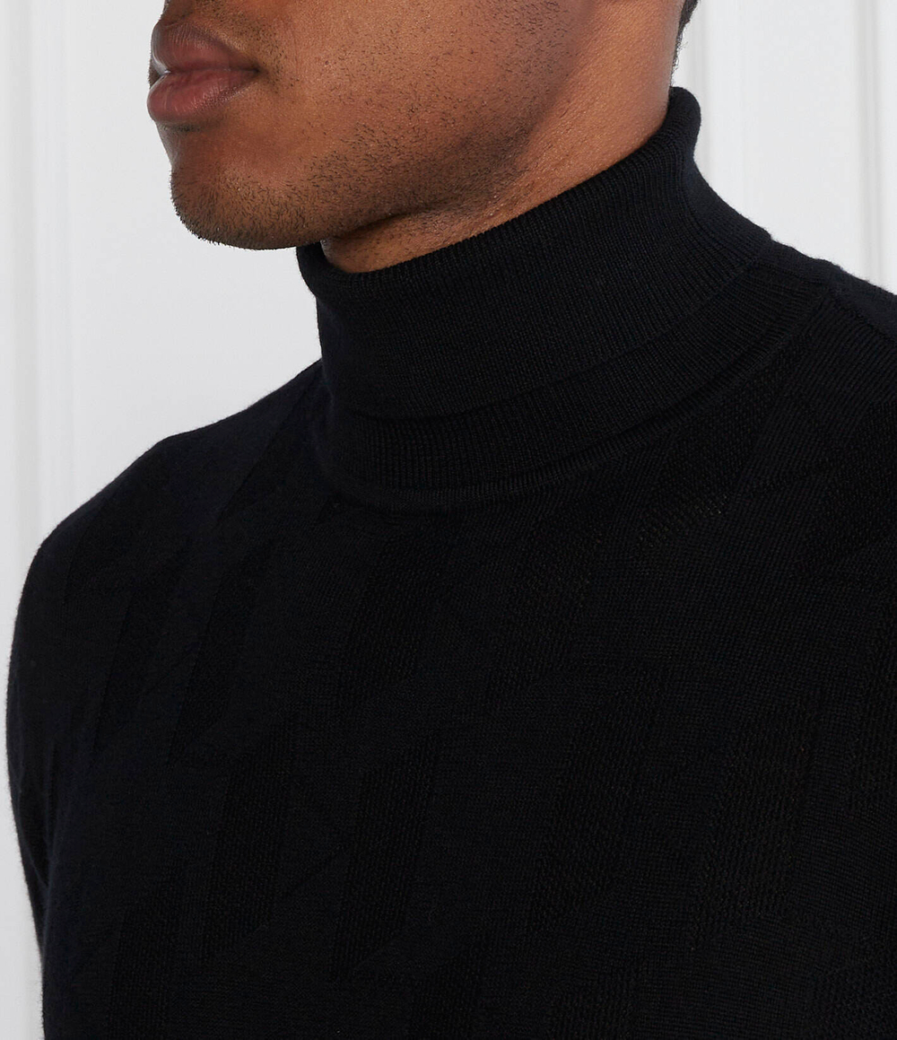 Хлопковый гольф rollneck Karl Lagerfeld - черный(655016 534399)